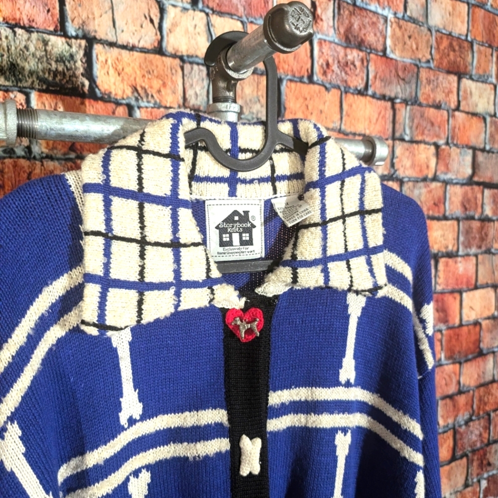 🦴Vintage Poodle Knit Sweater